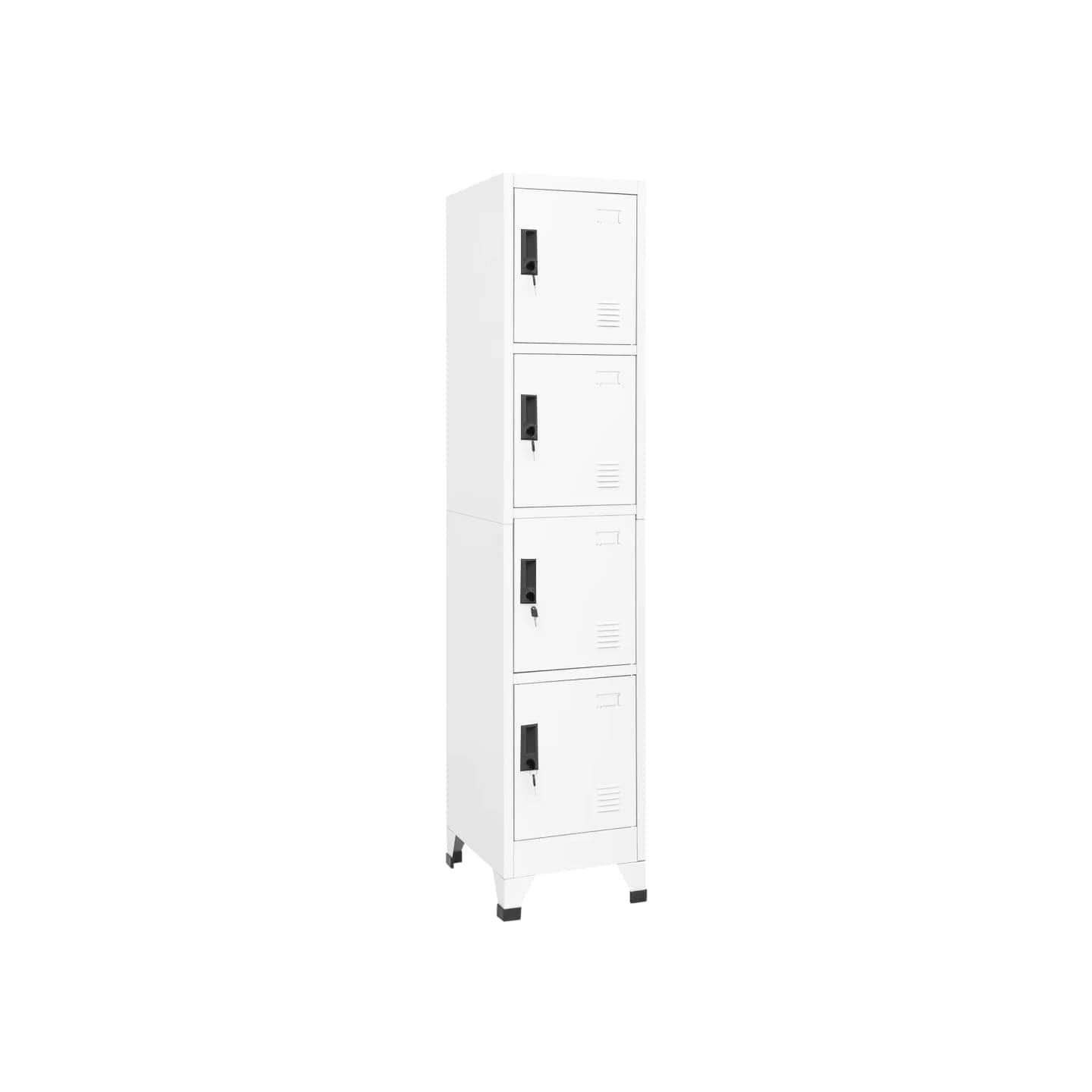 Armoire à casiers Blanc 38x45x180 cm Acier