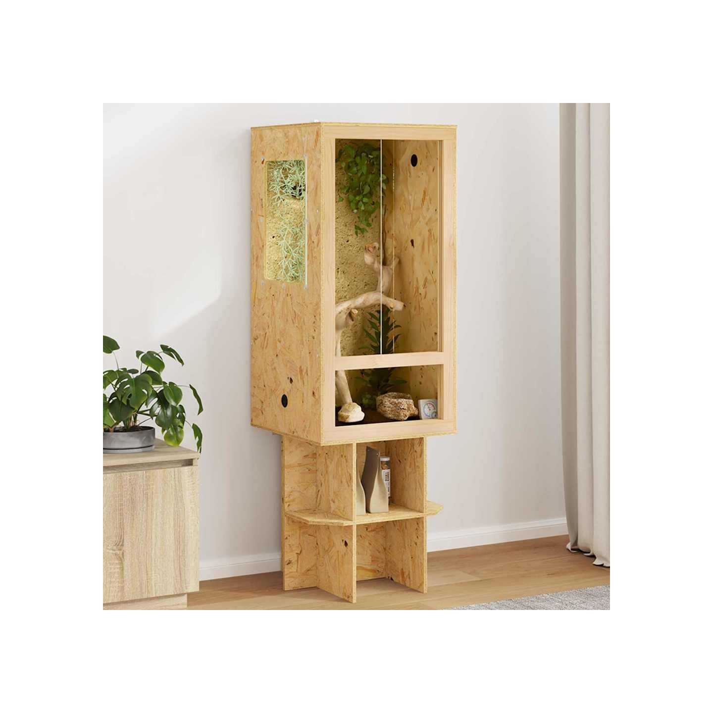 Terrarium Marron 50 x 50 x 150 cm OSB