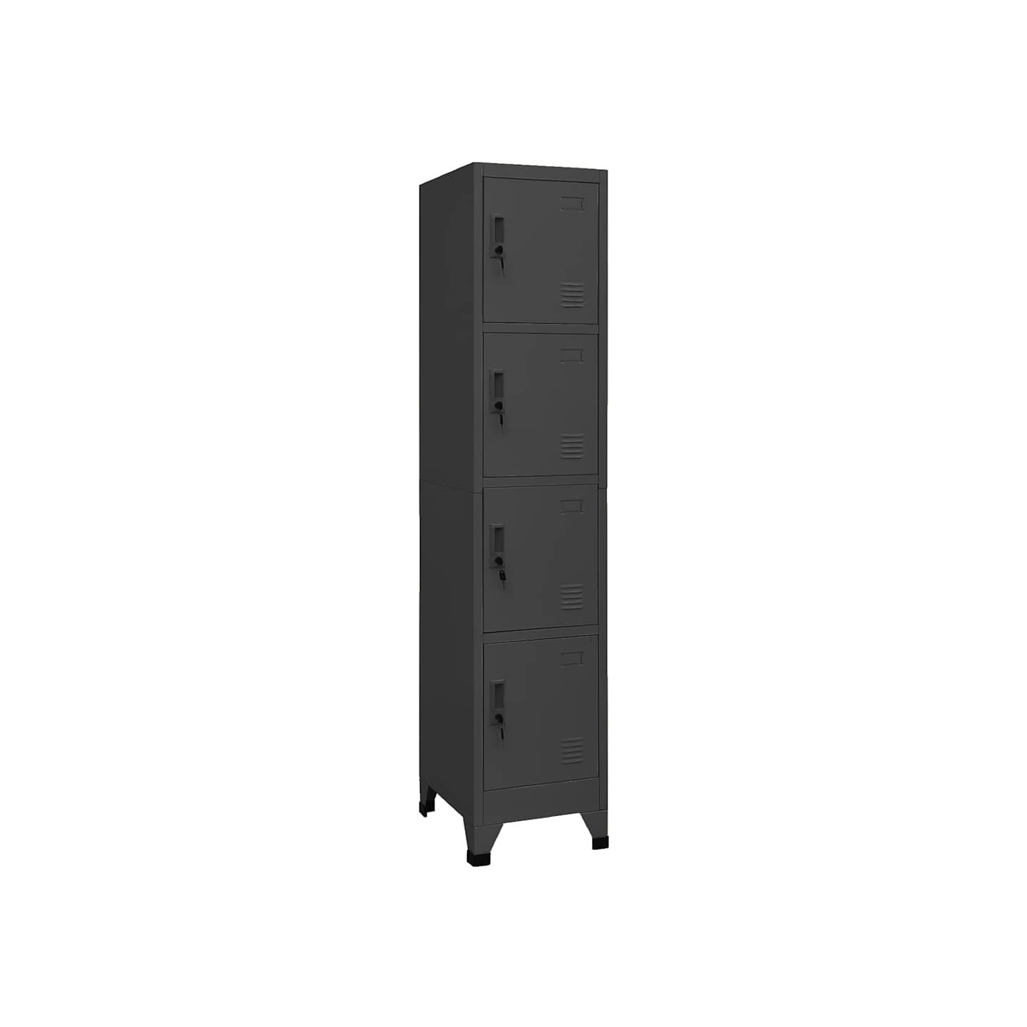Armoire à casiers Anthracite 38x45x180 cm Acier