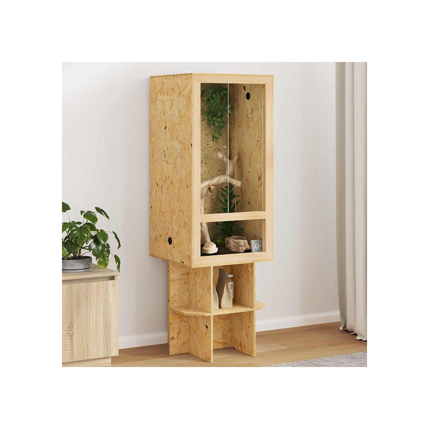 Terrarium Marron 50 x 50 x 150 cm OSB