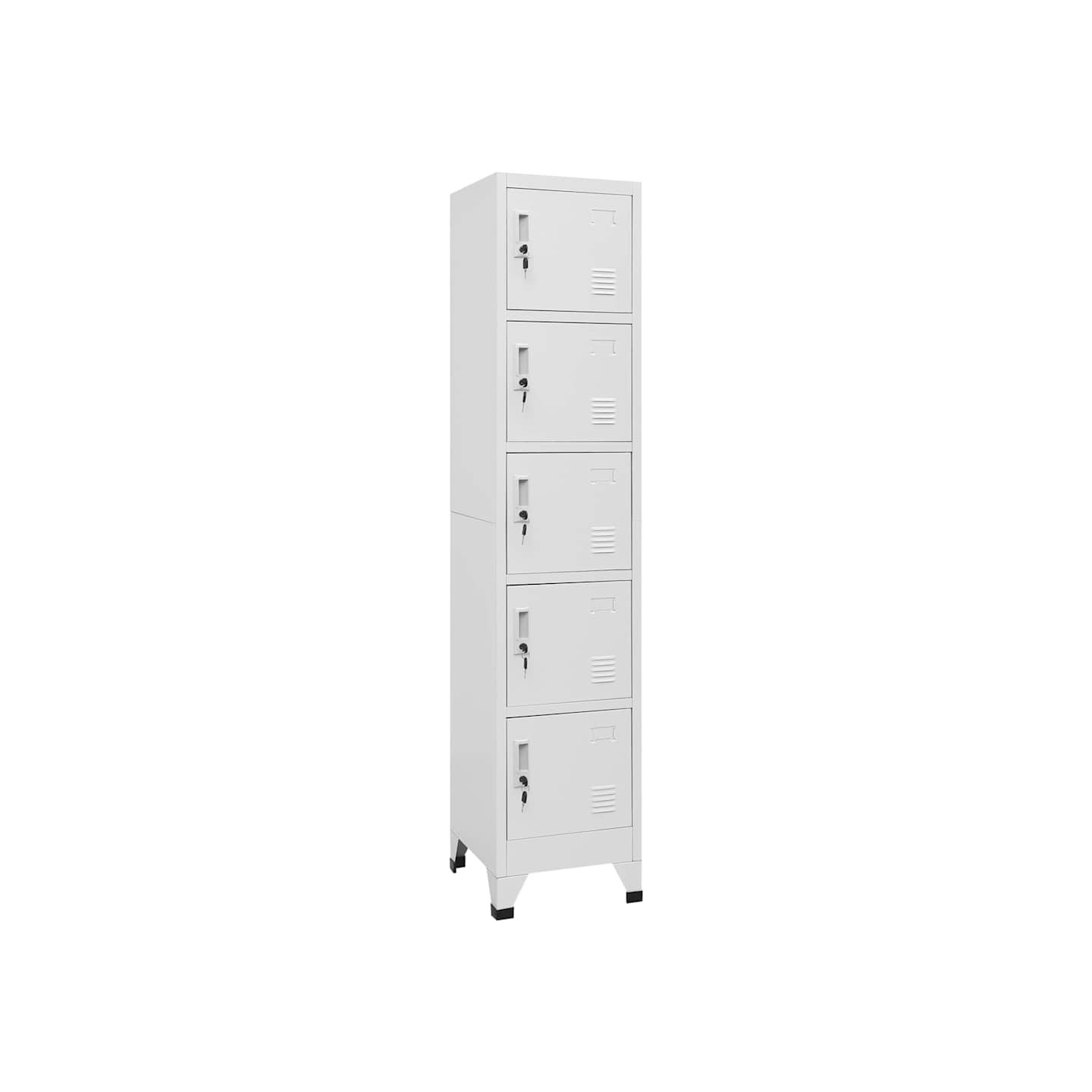 Armoire à casiers Gris Clair 38x40x180 cm Acier