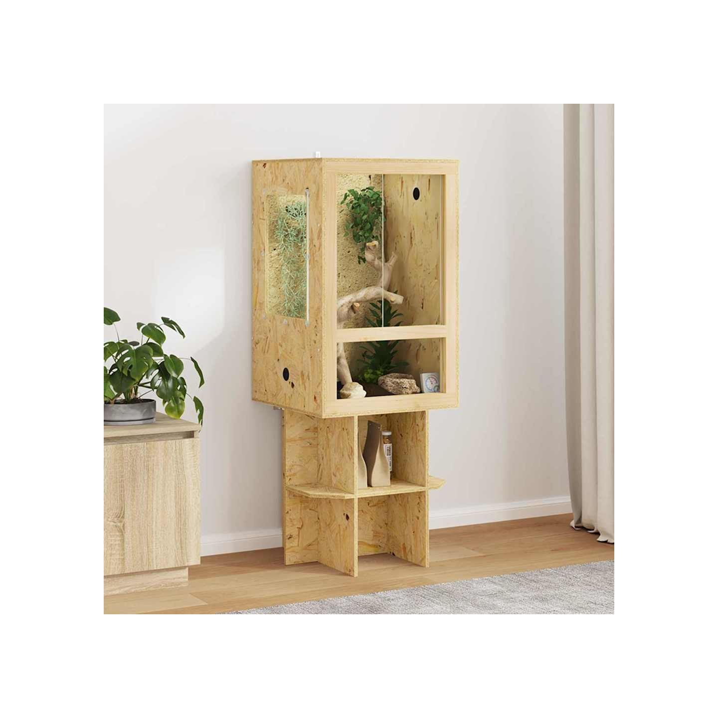Terrarium Marron 50 x 50 x 130 cm OSB