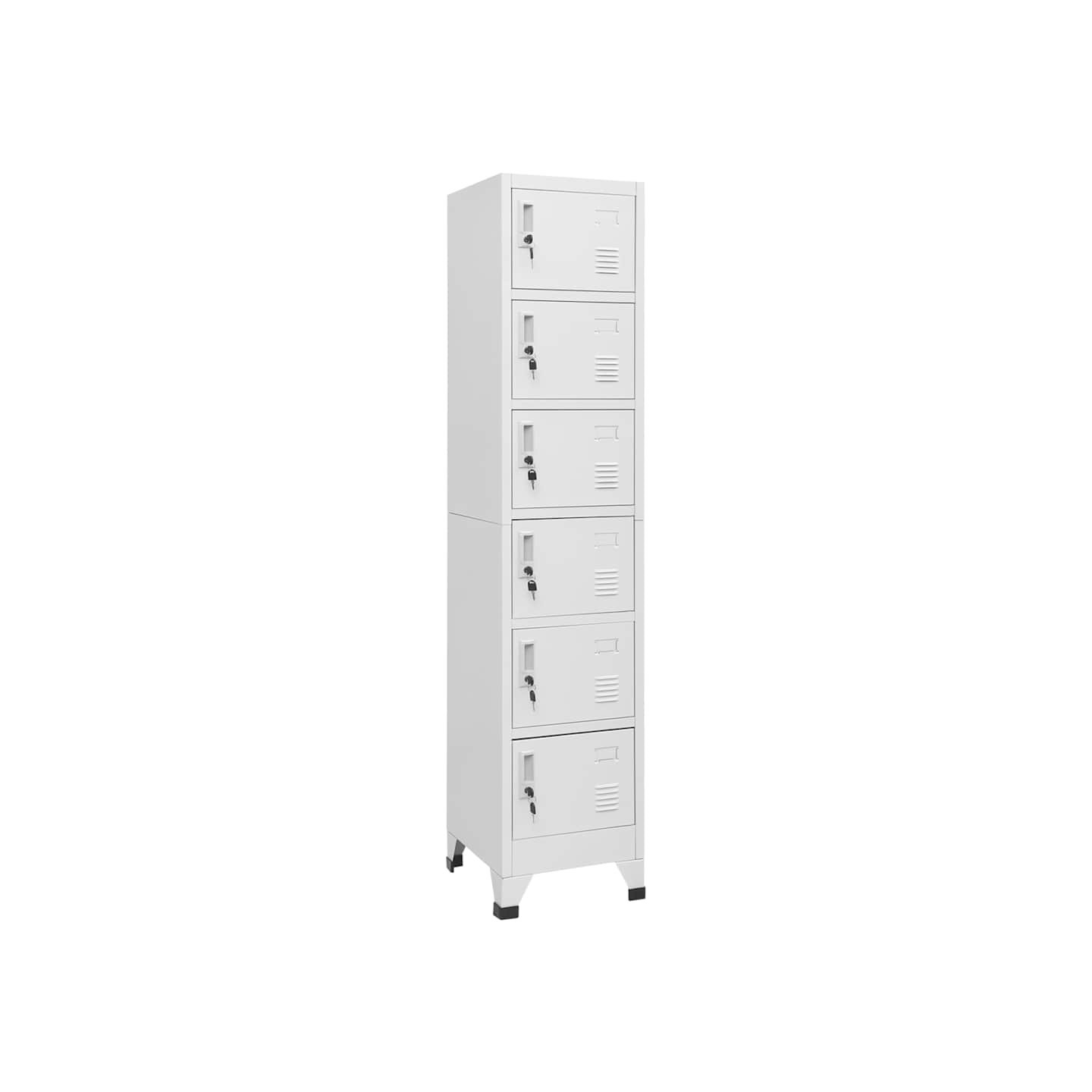 Armoire à casiers Gris clair 38x40x180 cm Acier