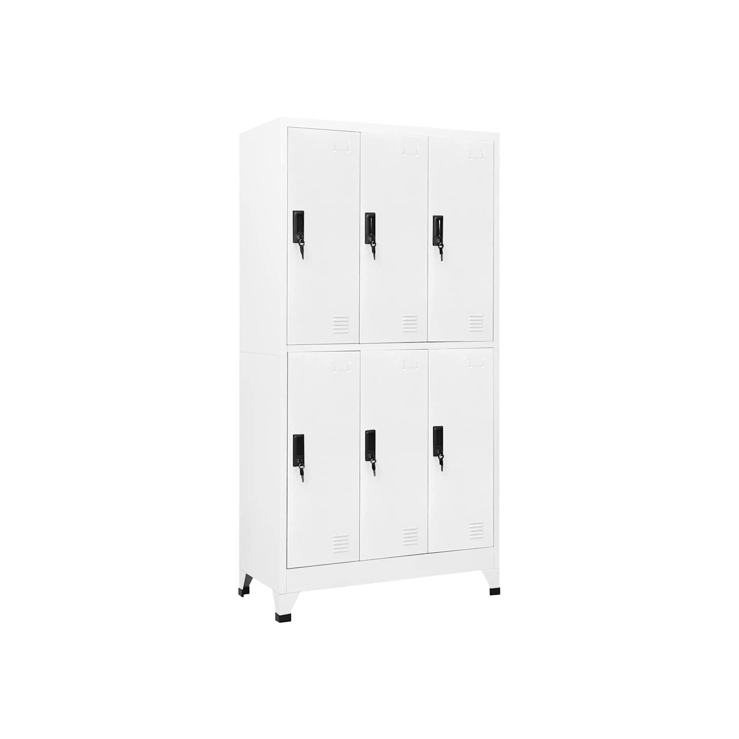 Armoire à casiers Blanc 90x45x180 cm Acier