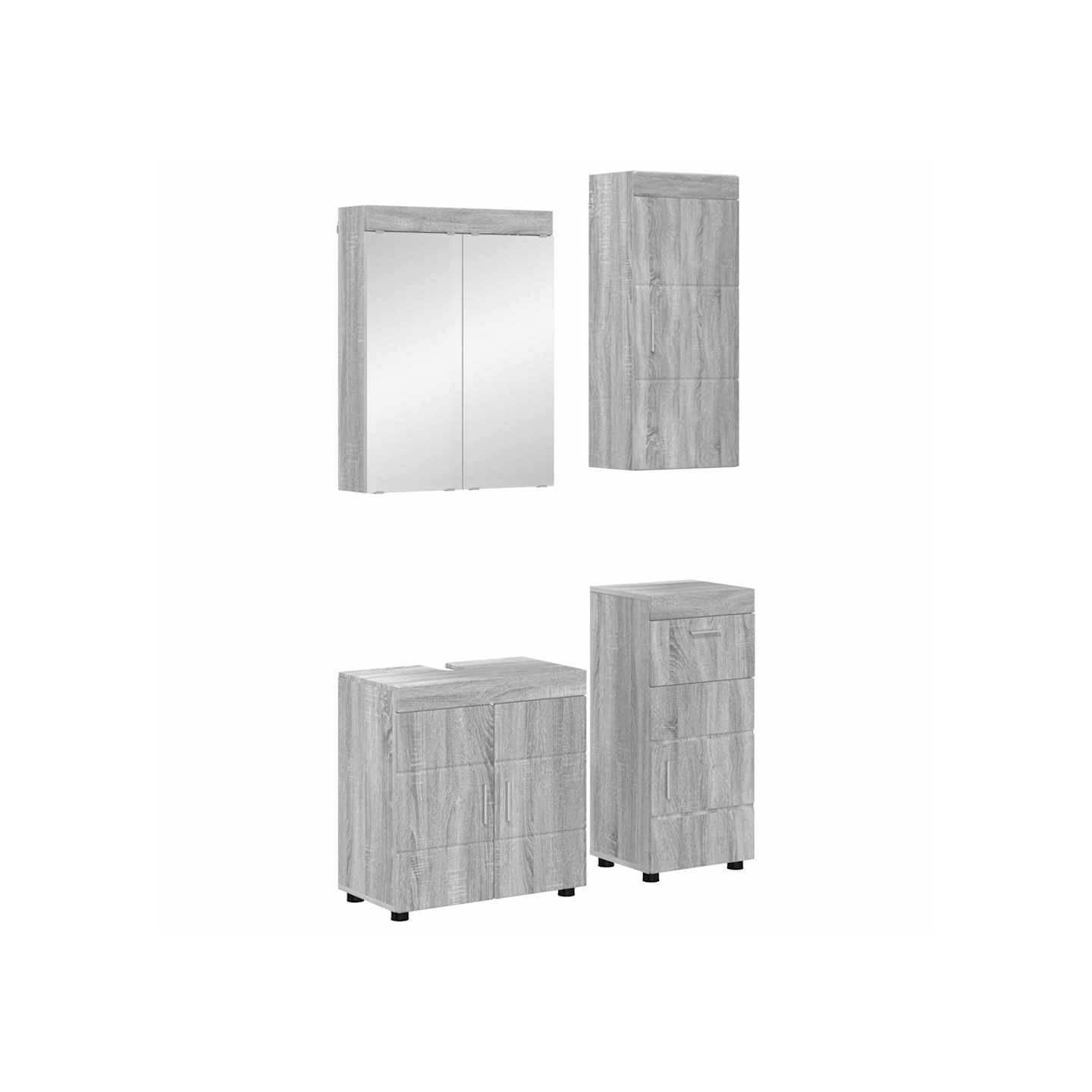 Ensemble de mobilier de salle de bain TULUM 4 pièces