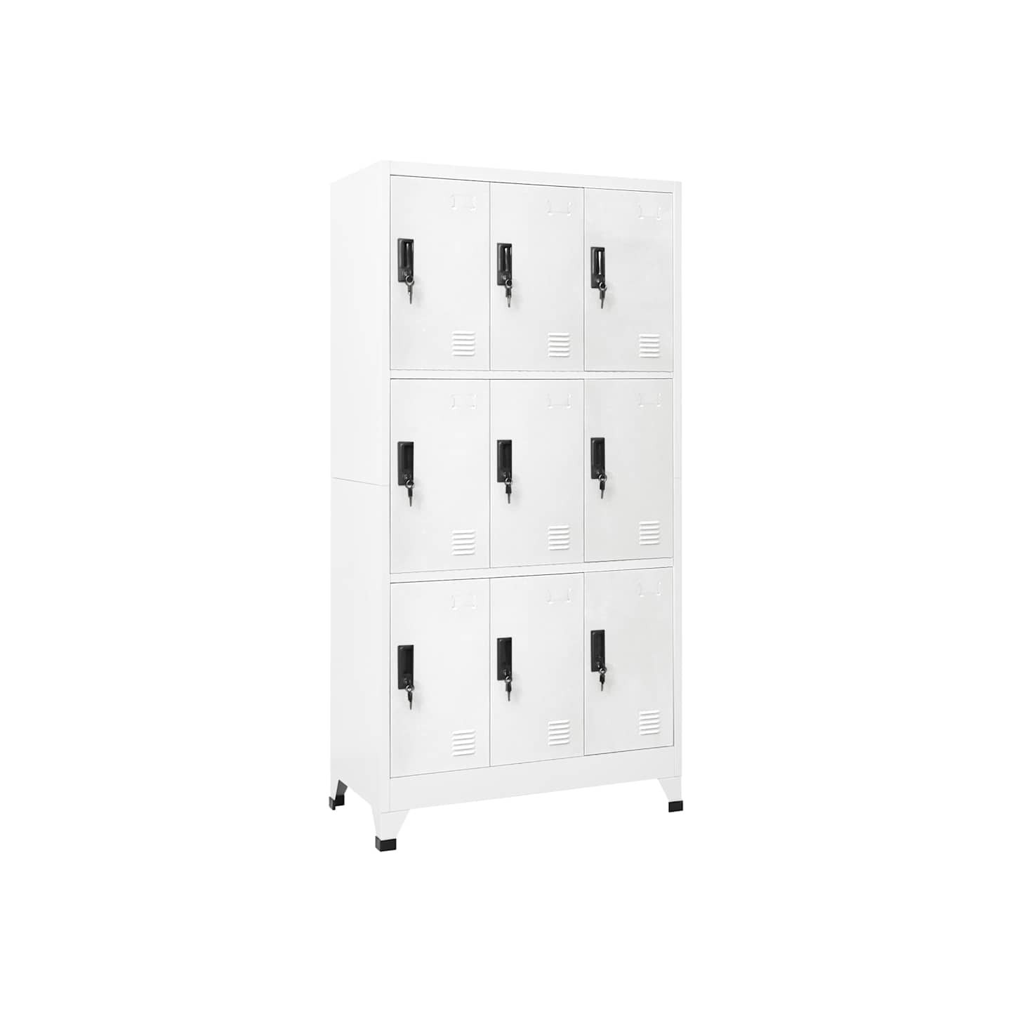 Armoire à casiers Blanc 90x45x180 cm Acier