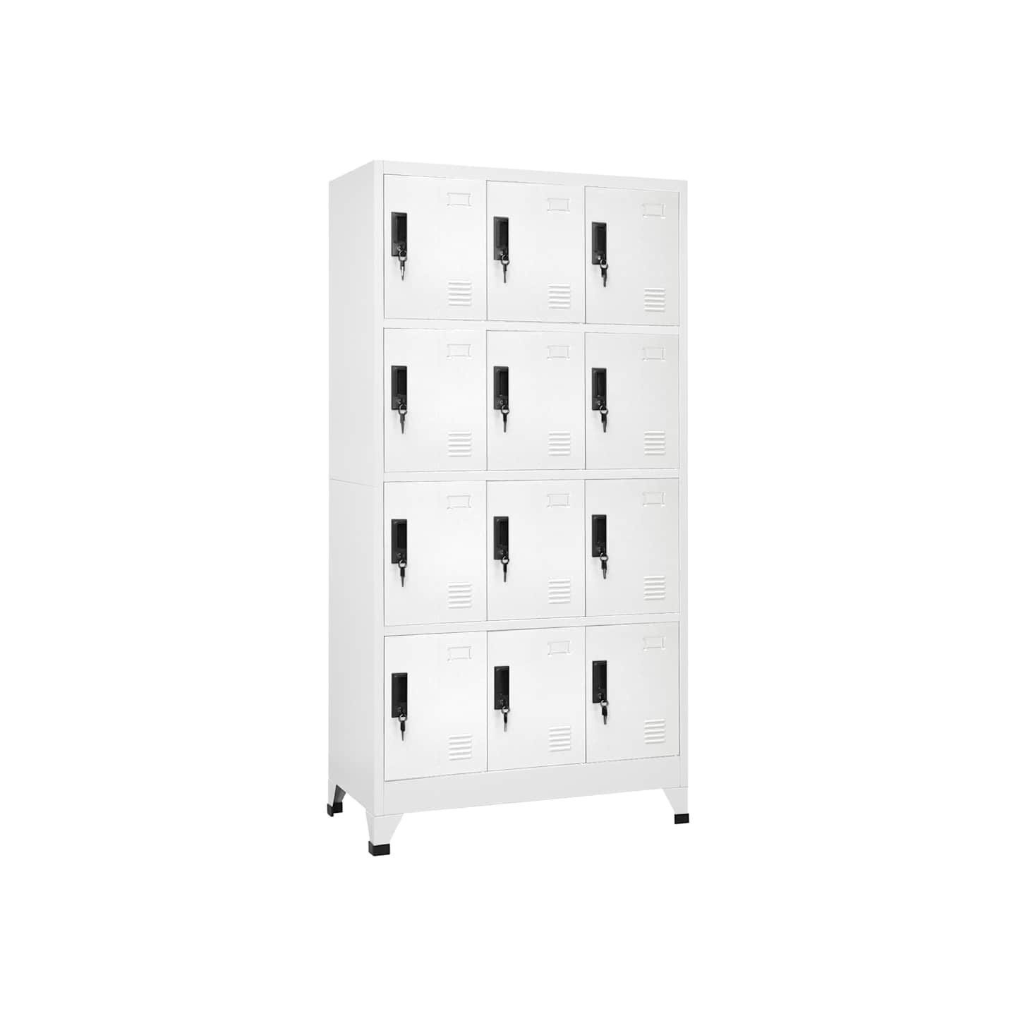 Armoire à casiers Blanc 90x45x180 cm Acier