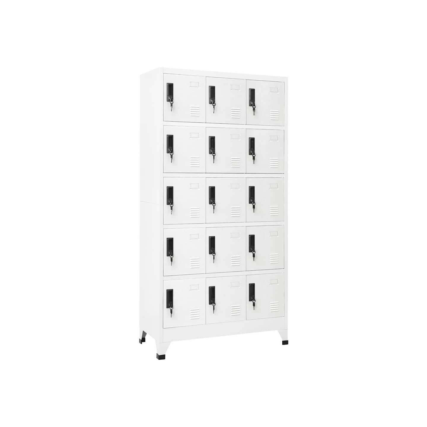 Armoire à casiers Blanc 90x40x180 cm Acier