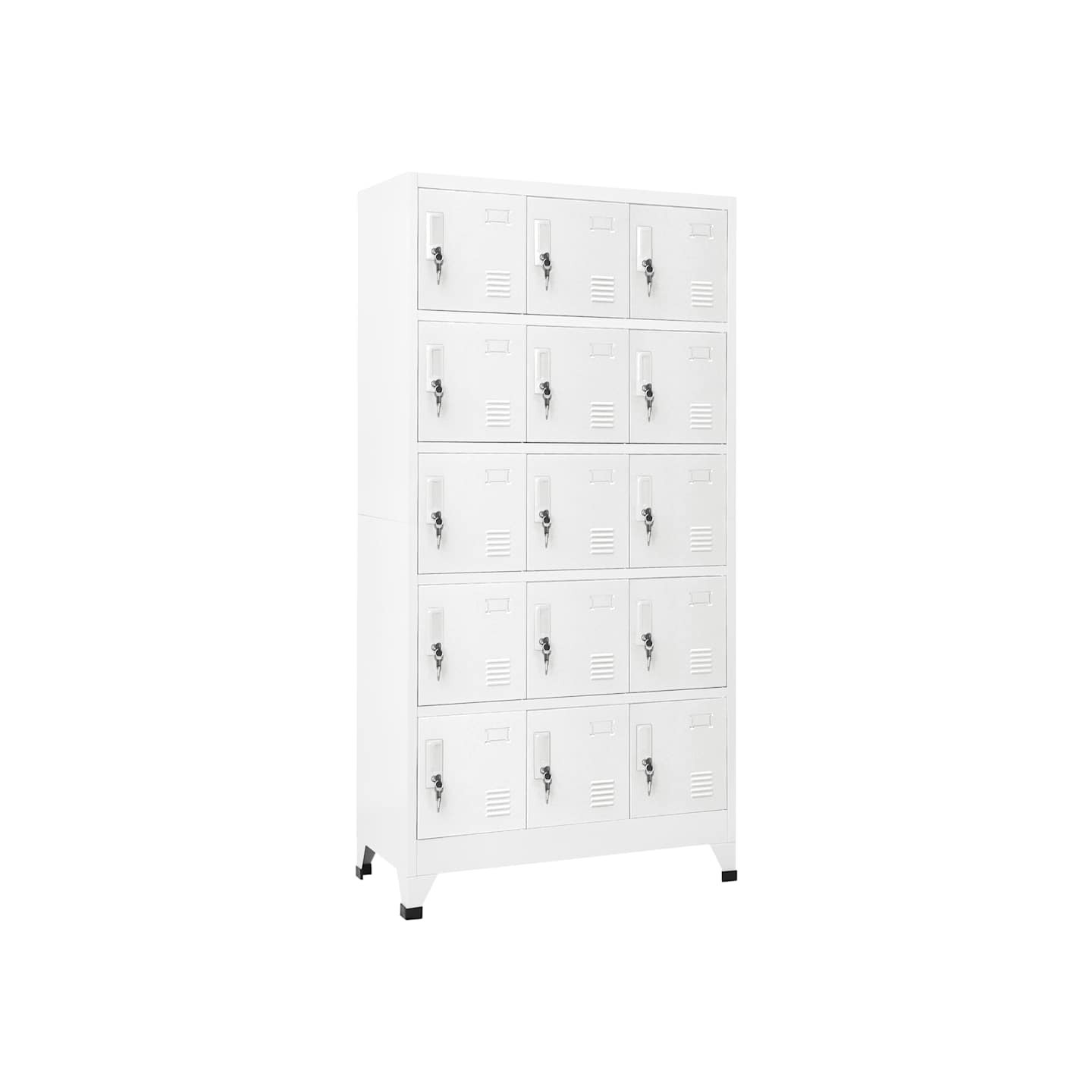 Armoire à casiers Gris clair 90x40x180 cm Acier
