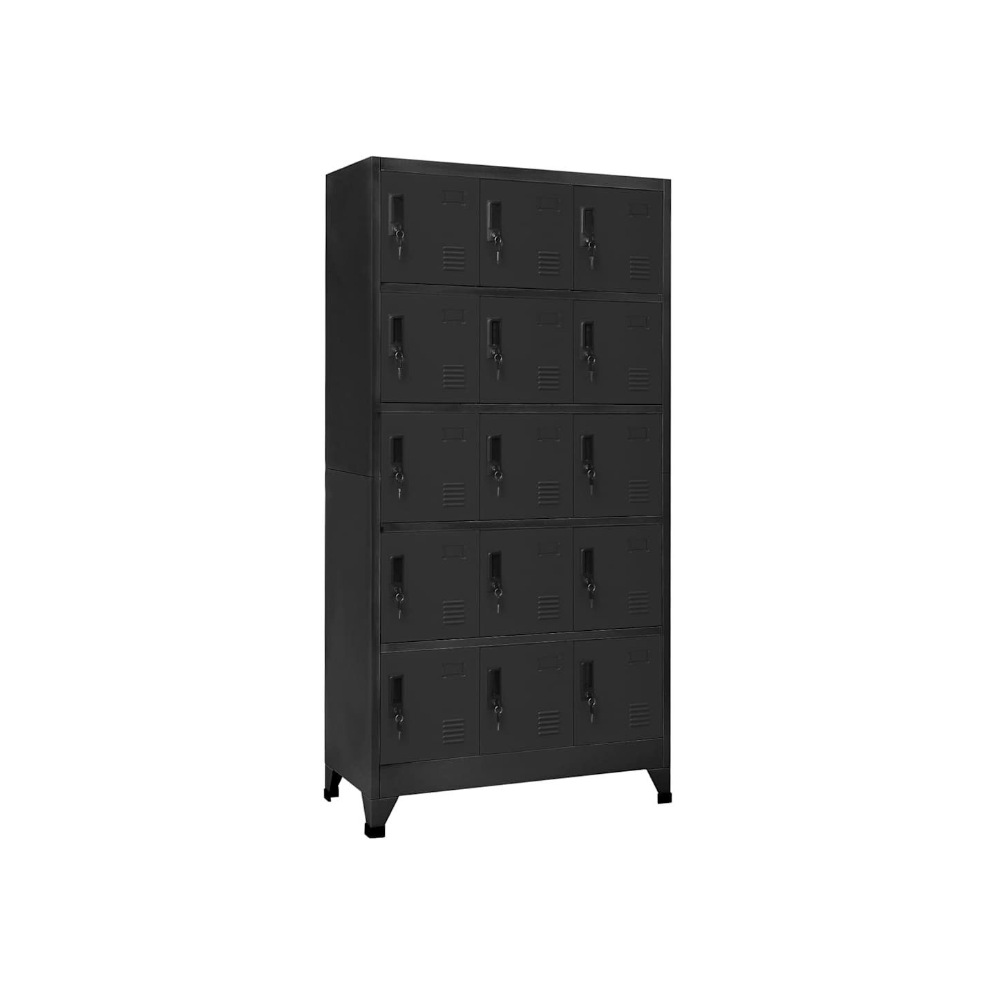 Armoire à casiers Anthracite 90x40x180 cm Acier