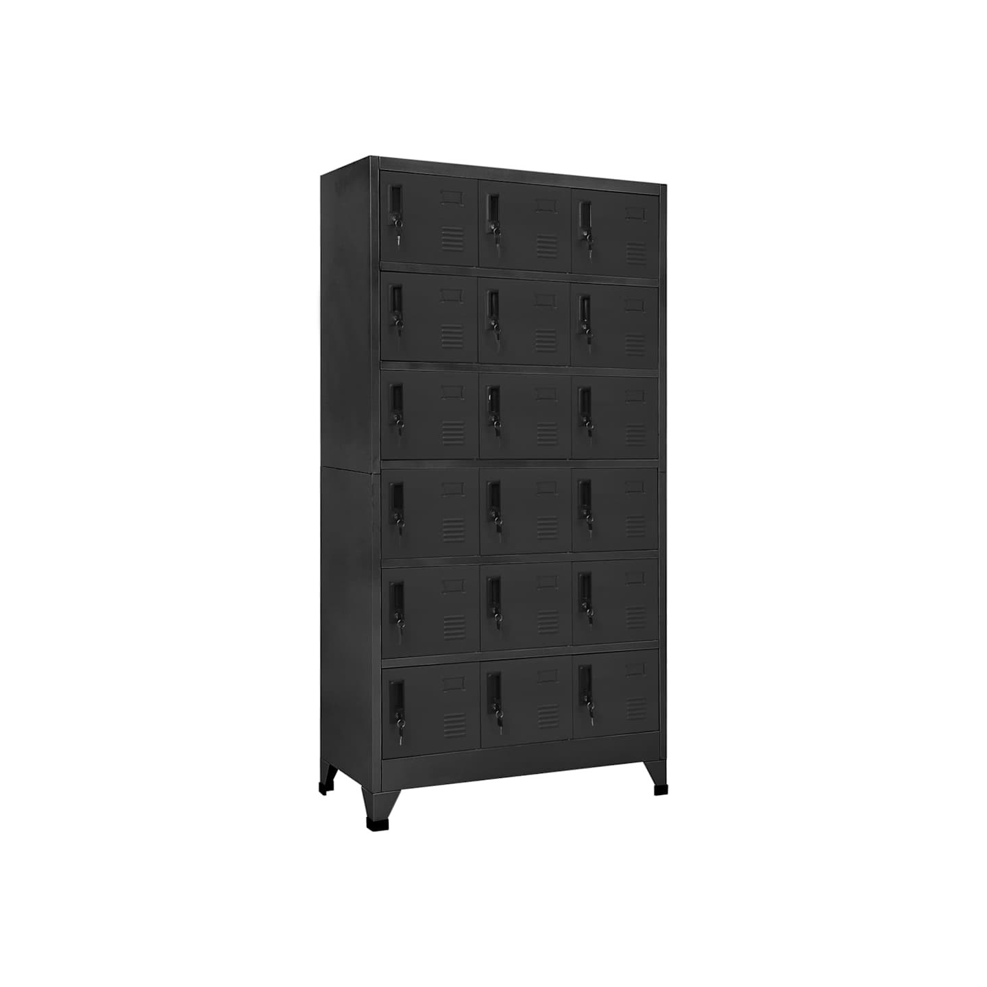 Armoire à casiers Anthracite 90x40x180 cm Acier