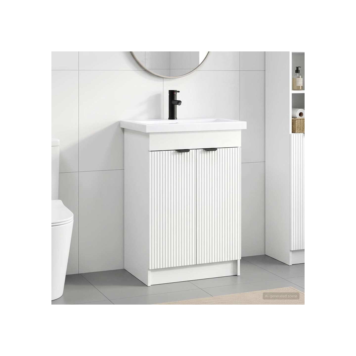 Ensemble de mobilier de salle de bain Blanc 78,5 x 37,5 x 81 cm