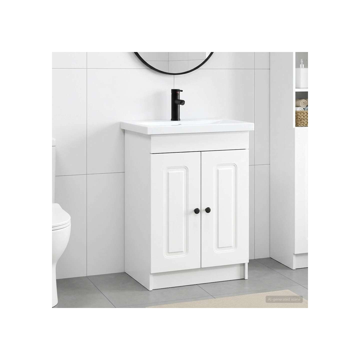 Ensemble de mobilier de salle de bain Blanc 78,5 x 37,5 x 81 cm