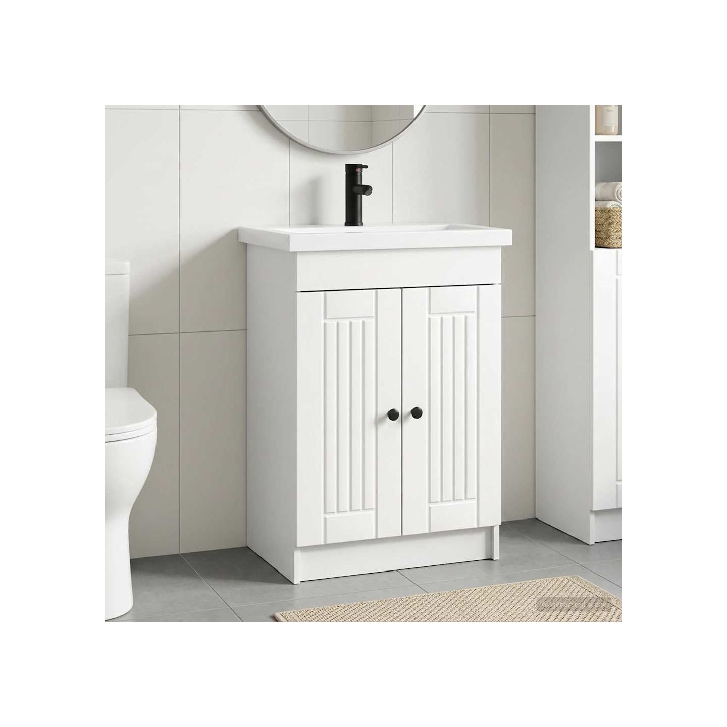 Ensemble de mobilier de salle de bain Blanc 78,5 x 37,5 x 81 cm