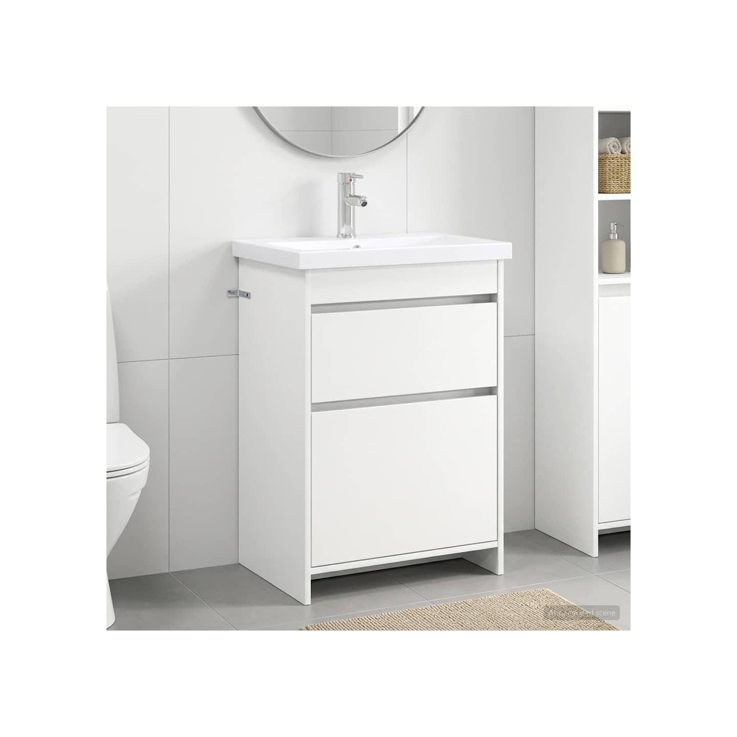 Ensemble de mobilier de salle de bain Blanc 61 x 40 x 84,5 cm