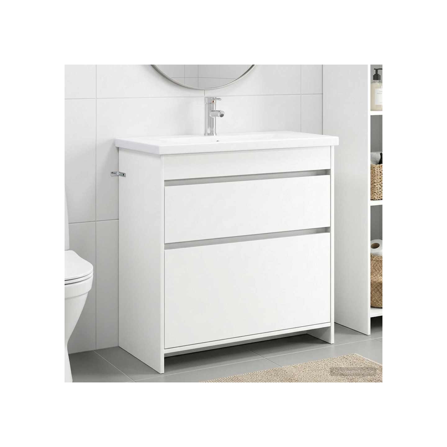 Ensemble de mobilier de salle de bain Blanc 81 x 40 x 84,5 cm