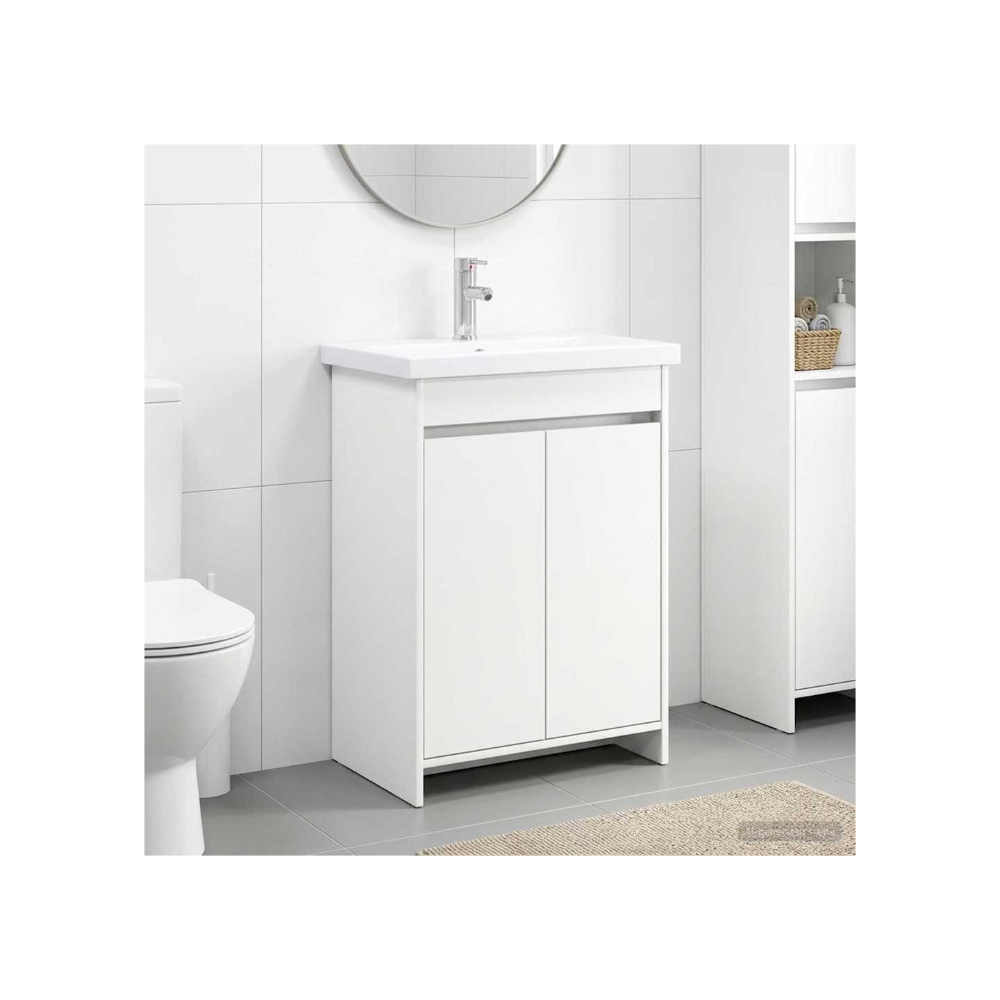 Ensemble de mobilier de salle de bain Blanc 81 x 40 x 84,5 cm