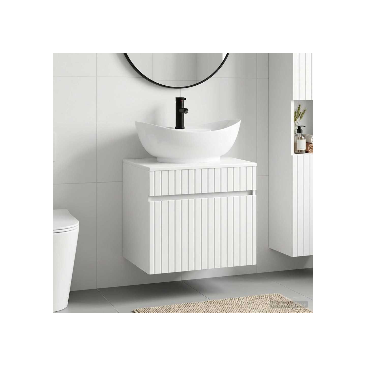 Ensemble de mobilier de salle de bain Blanc brillant