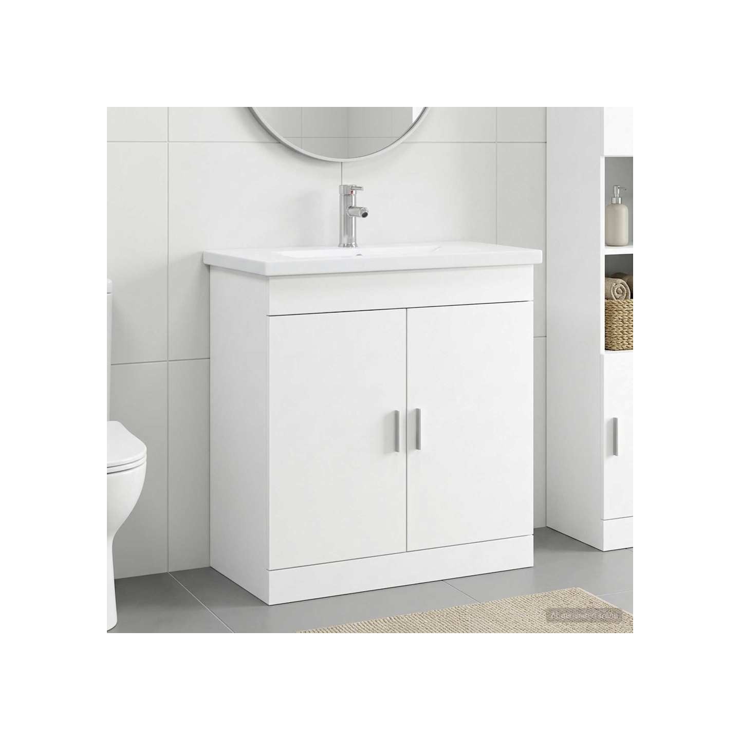 Ensemble de mobilier de salle de bain Blanc 81 x 40 x 84,5 cm