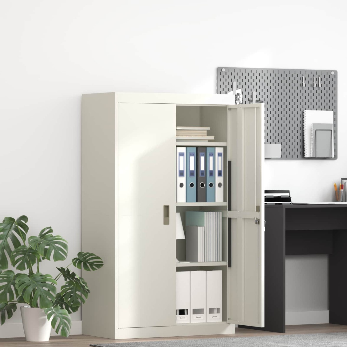 Armoire de rangement Blanc 80 x 40 x 140 cm Acier
