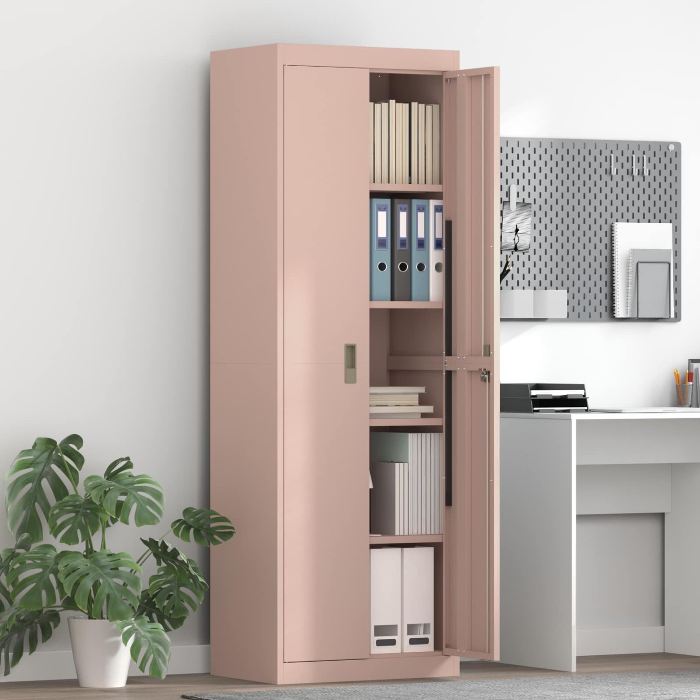 Armoire de rangement Rose 60 x 40 x 180 cm Acier