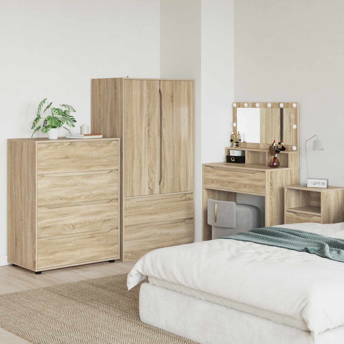 Armoires de rangement 80 x 48 x 105 cm Bois d'ingénierie