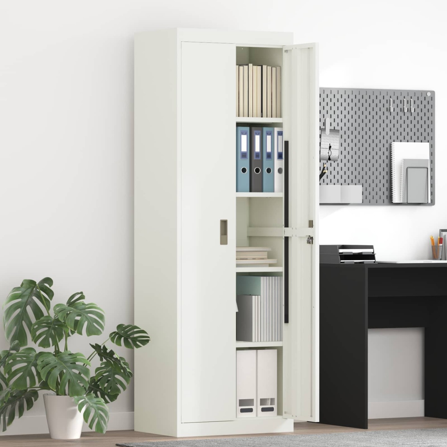 Armoire de rangement Blanc 60 x 40 x 180 cm Acier