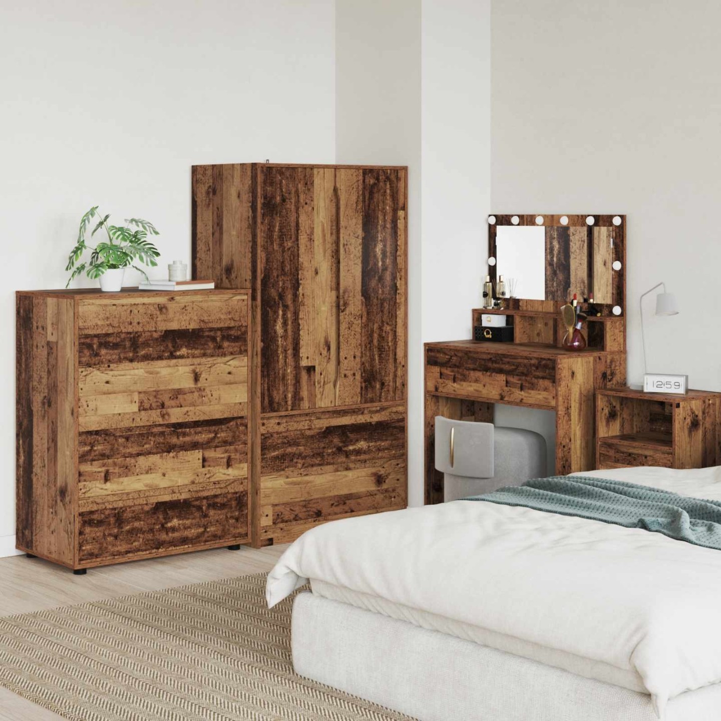 Armoires de rangement 80 x 48 x 105 cm Bois d'ingénierie
