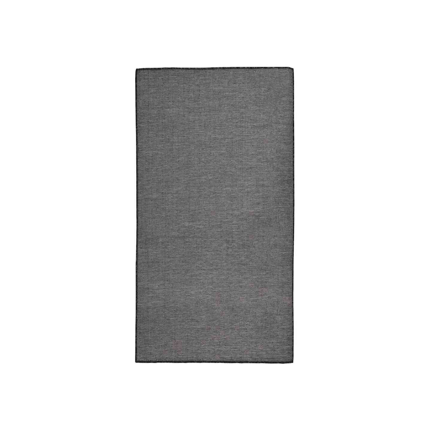 Tapis à tissage plat d'extérieur 80x150 cm Gris