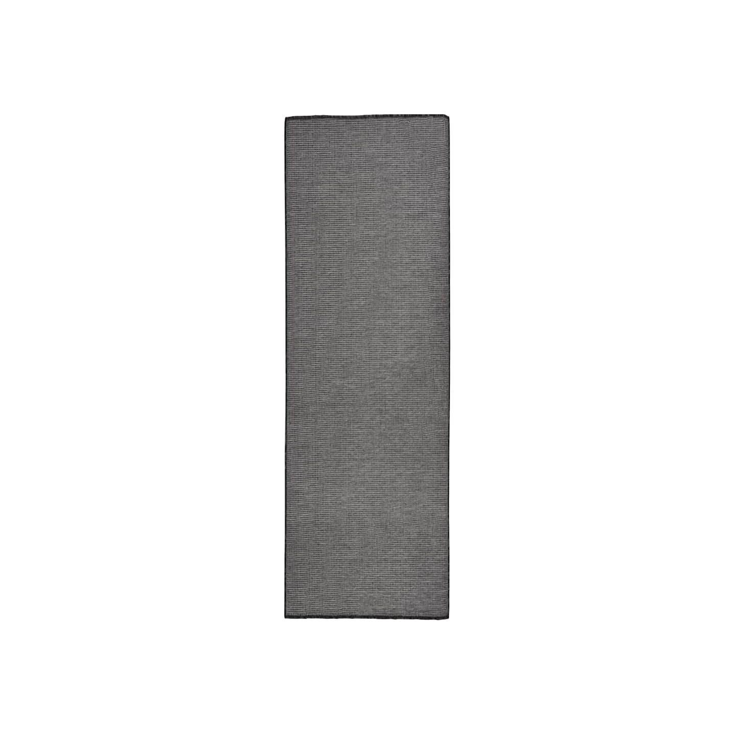 Tapis à tissage plat d'extérieur 80x250 cm Gris