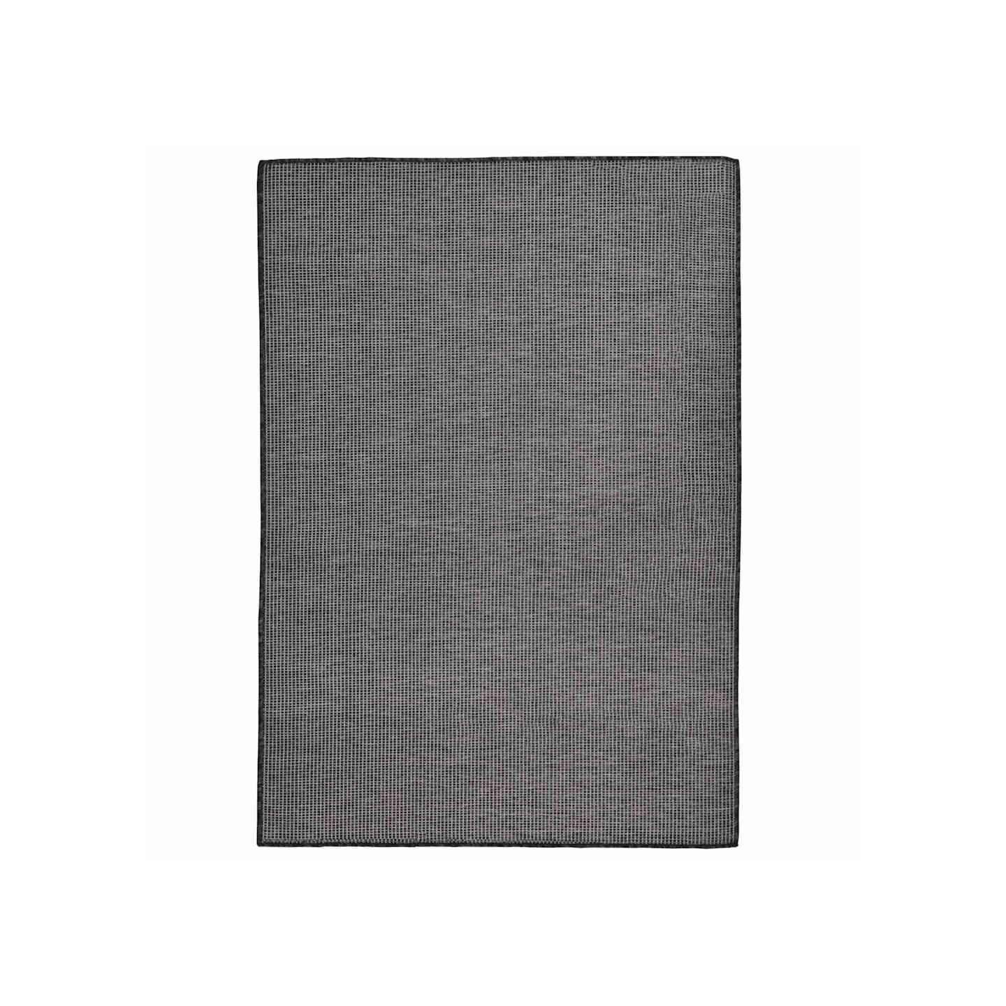 Tapis à tissage plat d'extérieur 160x230 cm Gris