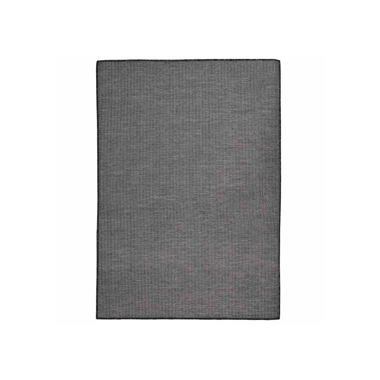 Tapis à tissage plat d'extérieur 140x200 cm Gris