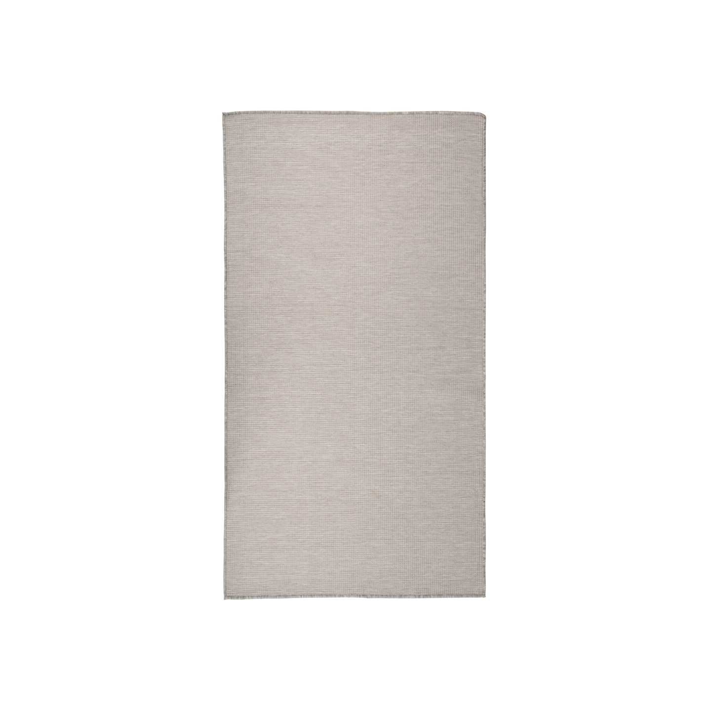 Tapis à tissage plat d'extérieur 80x150 cm gris clair