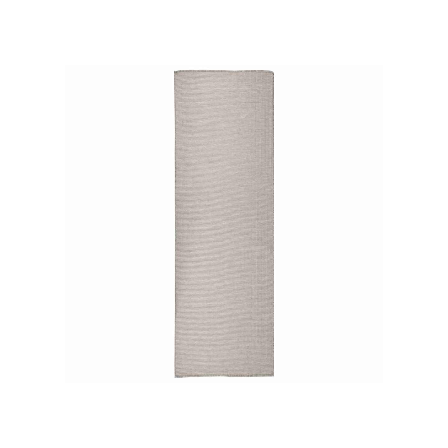 Tapis à tissage plat d'extérieur 80x250 cm gris clair