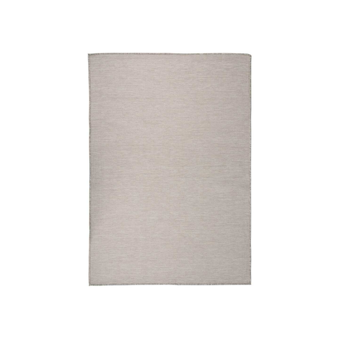 Tapis à tissage plat d'extérieur 140x200 cm gris clair