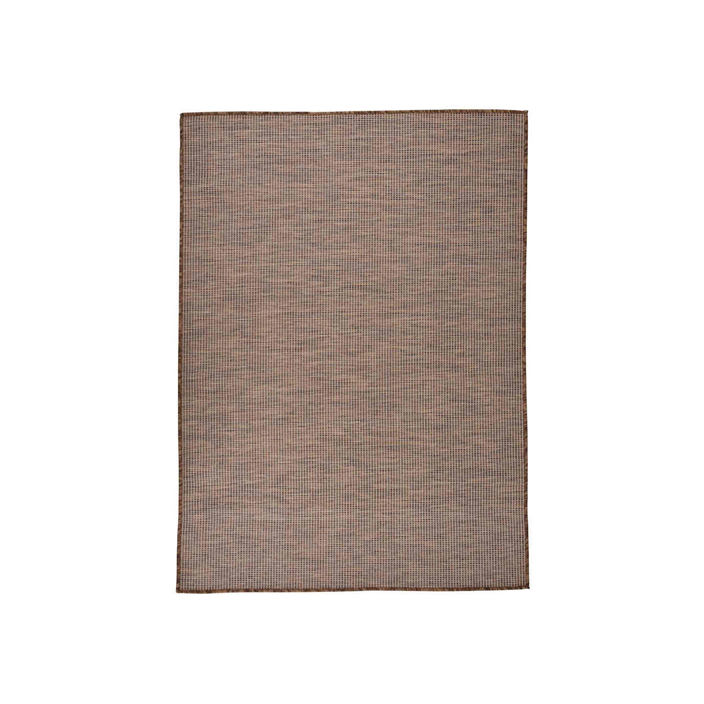 Tapis à tissage plat d'extérieur 200x280 cm Marron