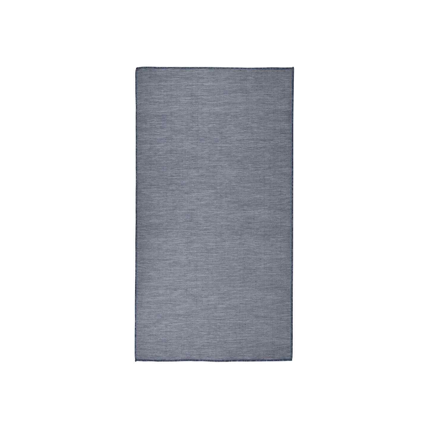 Tapis à tissage plat d'extérieur 80x150 cm Bleu