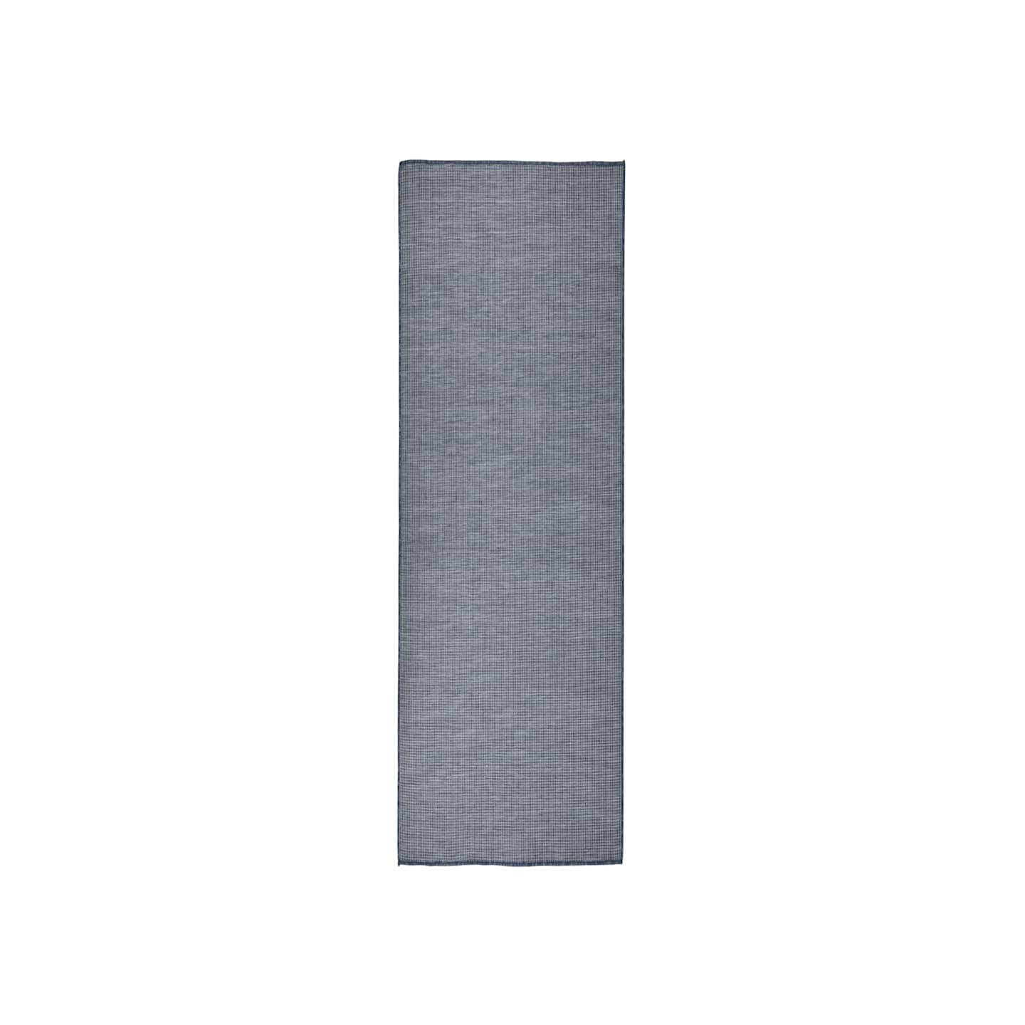 Tapis à tissage plat d'extérieur 80x250 cm Bleu
