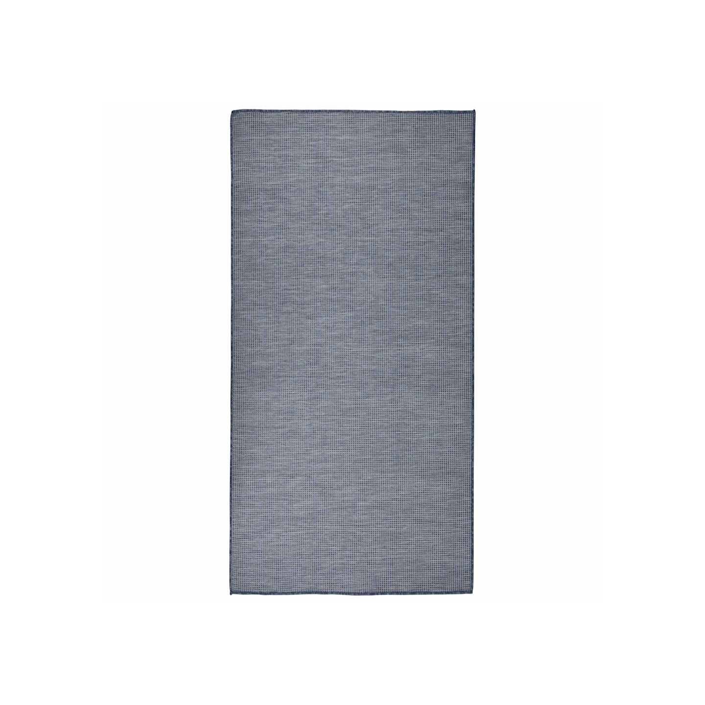 Tapis à tissage plat d'extérieur 100x200 cm Bleu