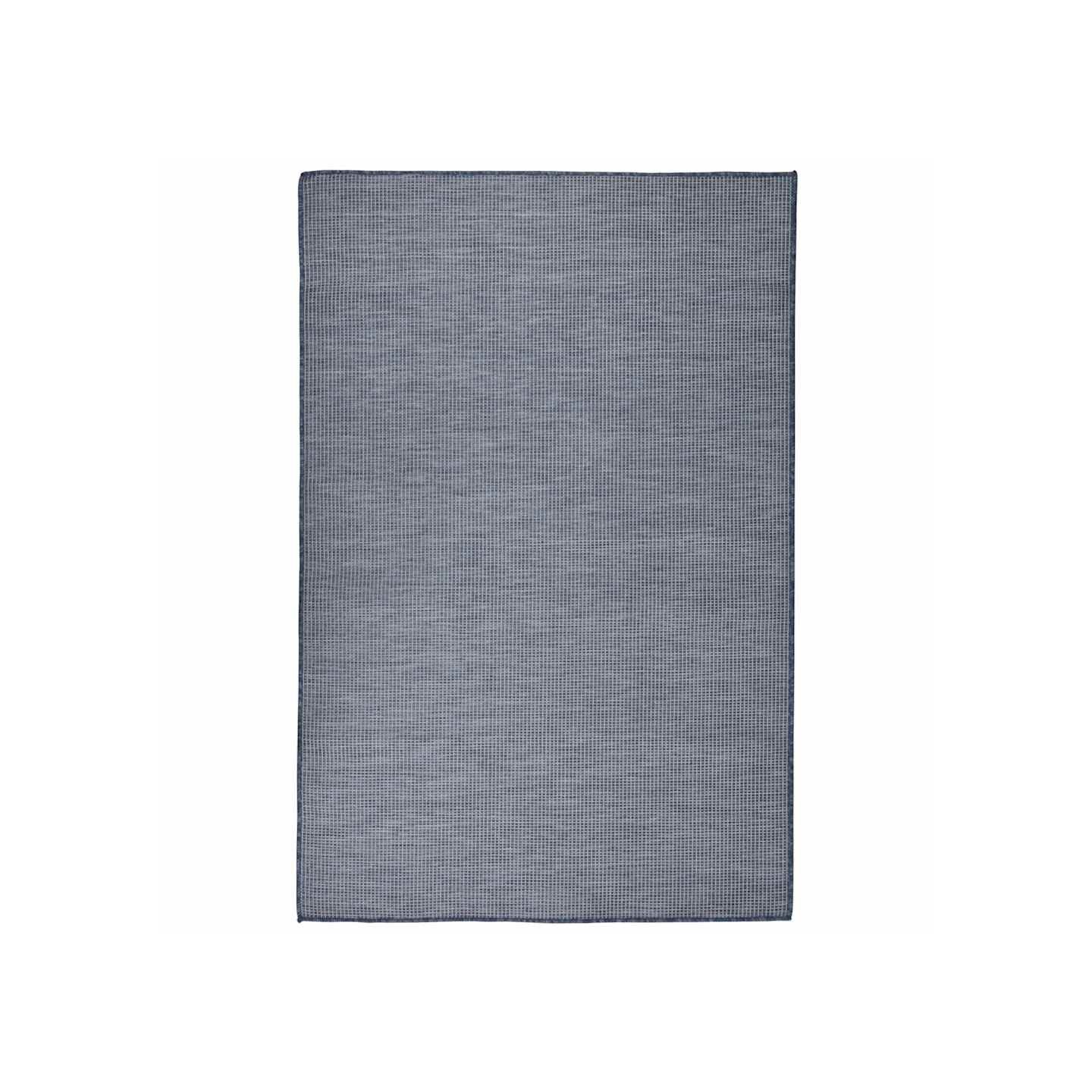 Tapis à tissage plat d'extérieur 120x170 cm Bleu