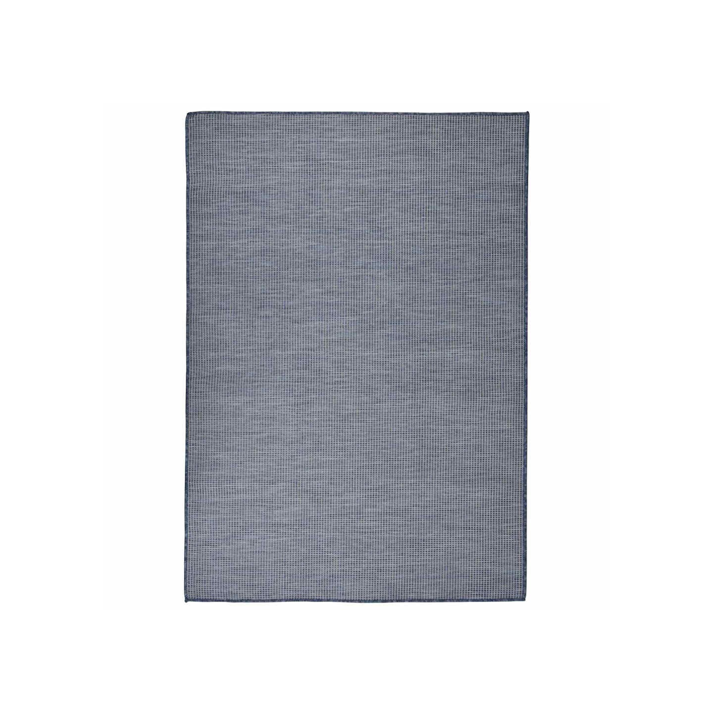 Tapis à tissage plat d'extérieur 160x230 cm Bleu