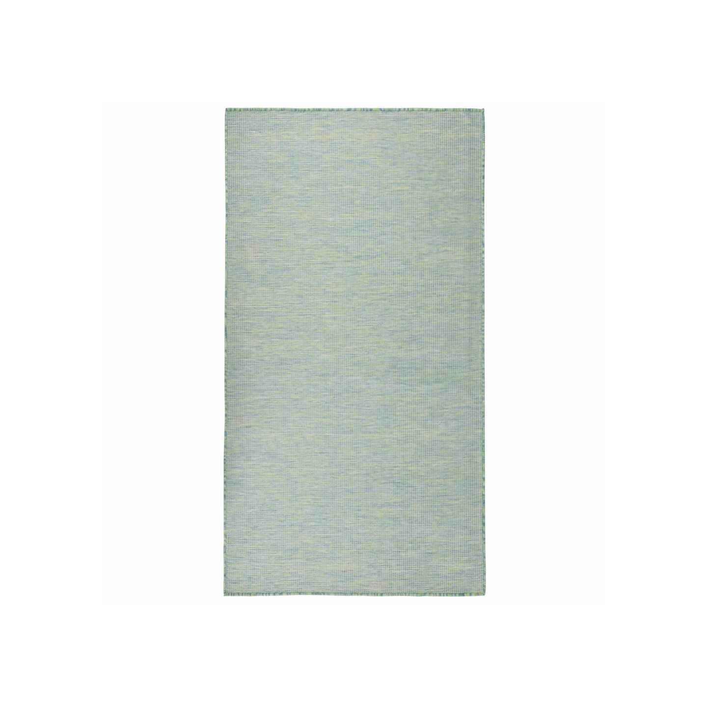Tapis à tissage plat d'extérieur 140x200 cm Turquoise