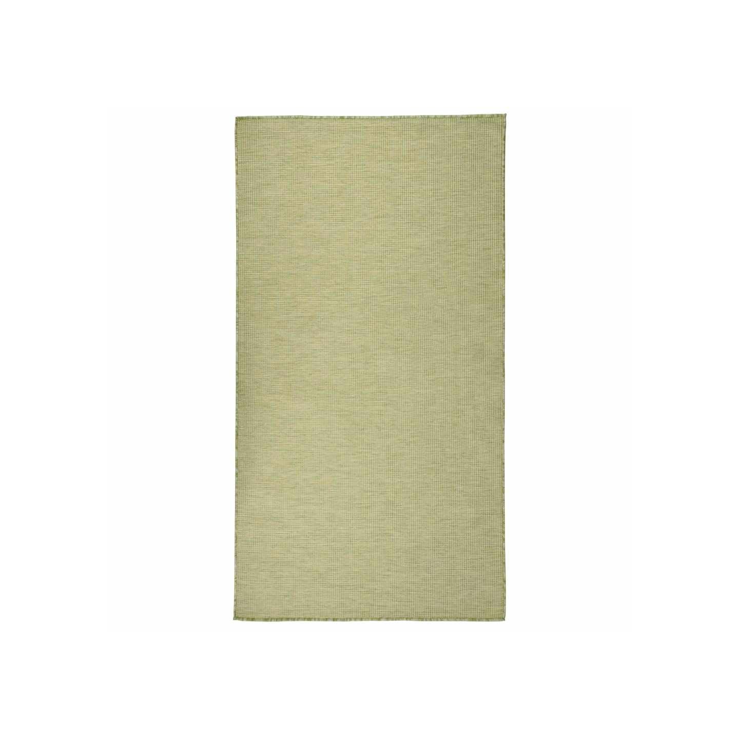 Tapis à tissage plat d'extérieur 80x150 cm Vert