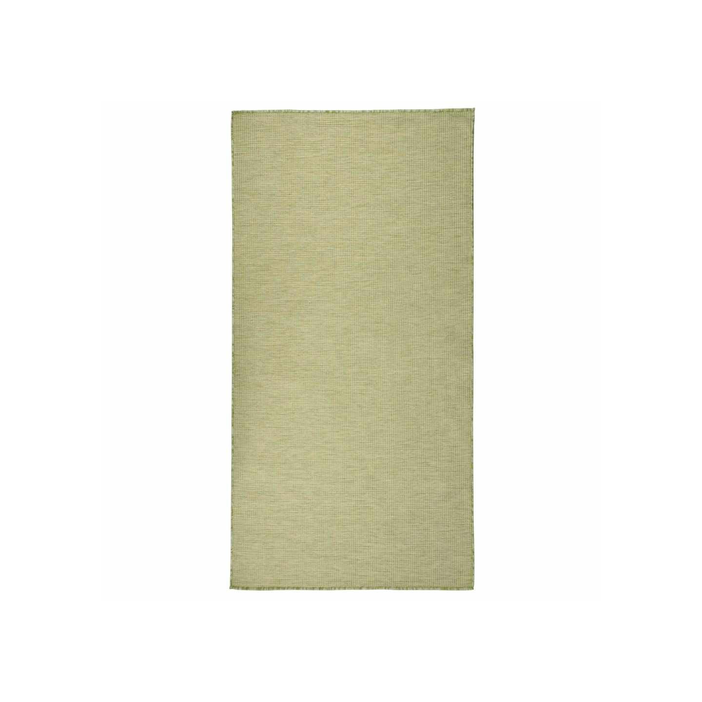Tapis à tissage plat d'extérieur 100x200 cm Vert