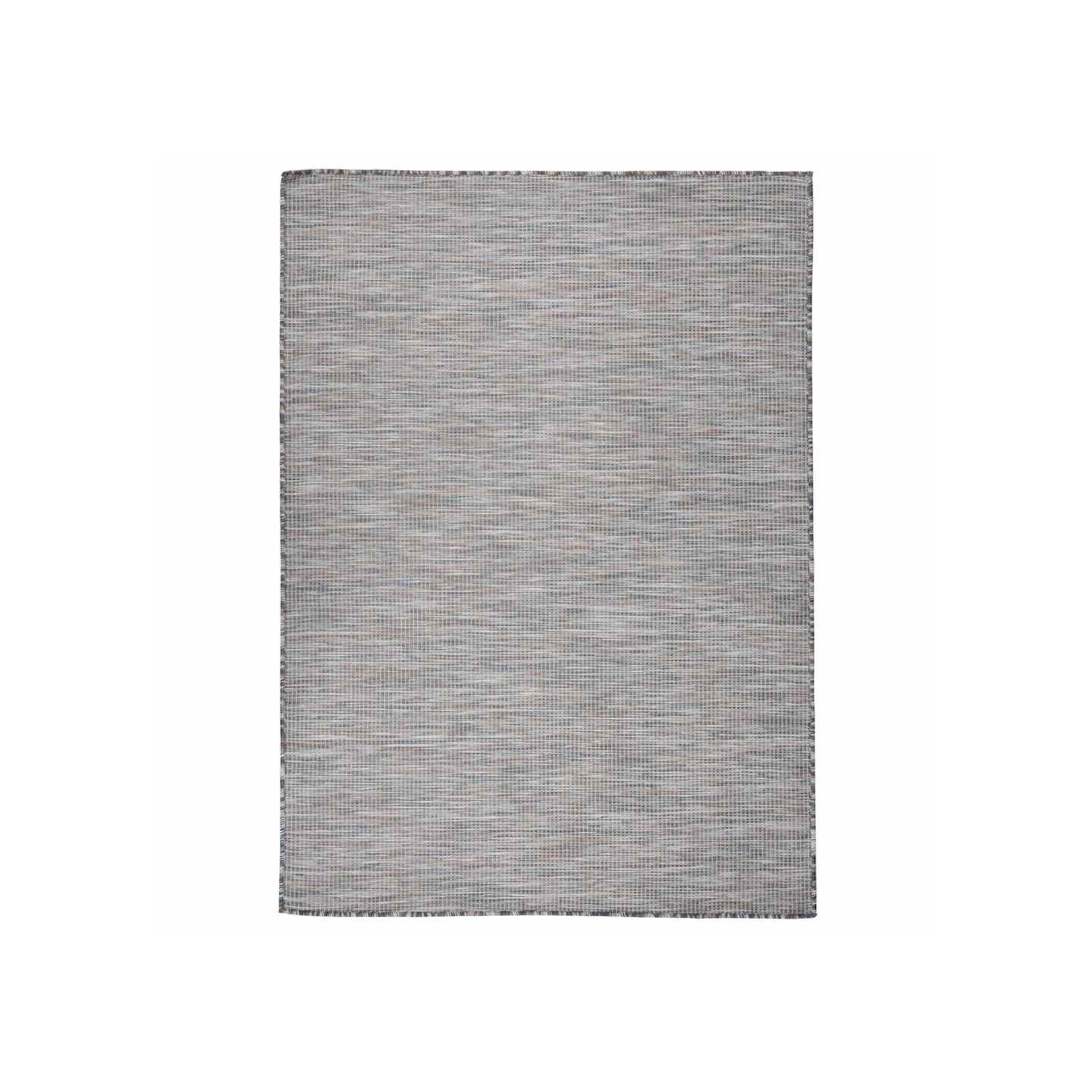 Tapis à tissage plat d'extérieur 200x280 cm Marron et bleu