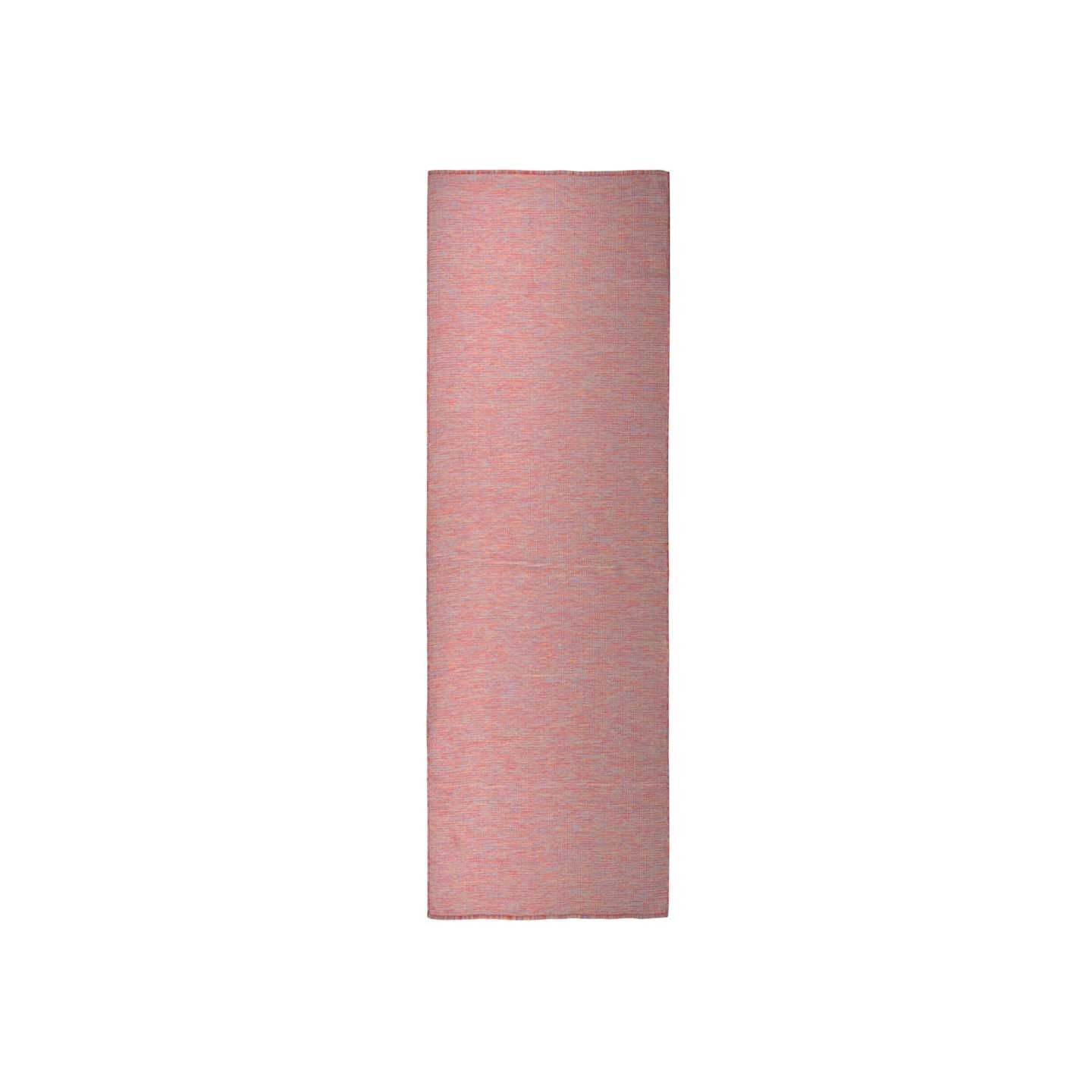 Tapis à tissage plat d'extérieur 80x250 cm Rouge