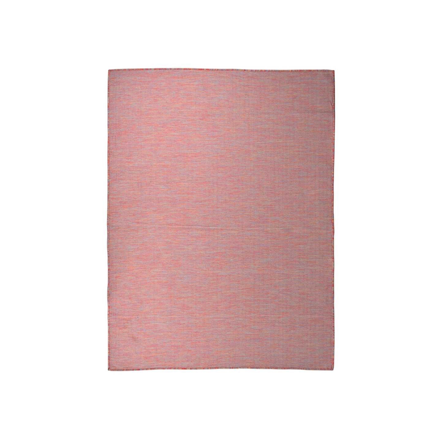 Tapis à tissage plat d'extérieur 120x170 cm Rouge