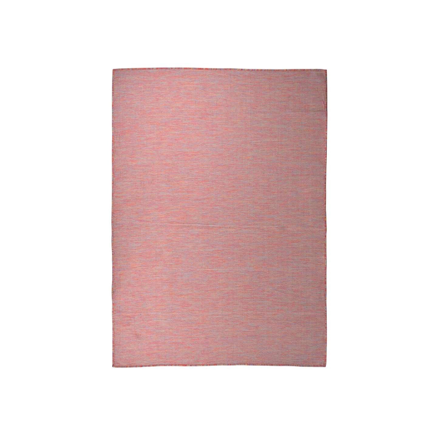 Tapis à tissage plat d'extérieur 200x280 cm Rouge