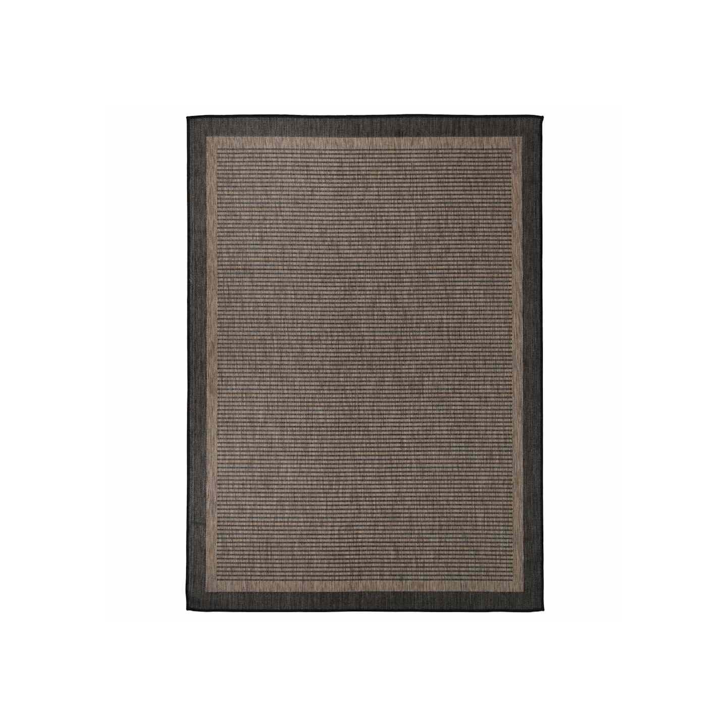 Tapis à tissage plat d'extérieur 200x280 cm Marron foncé