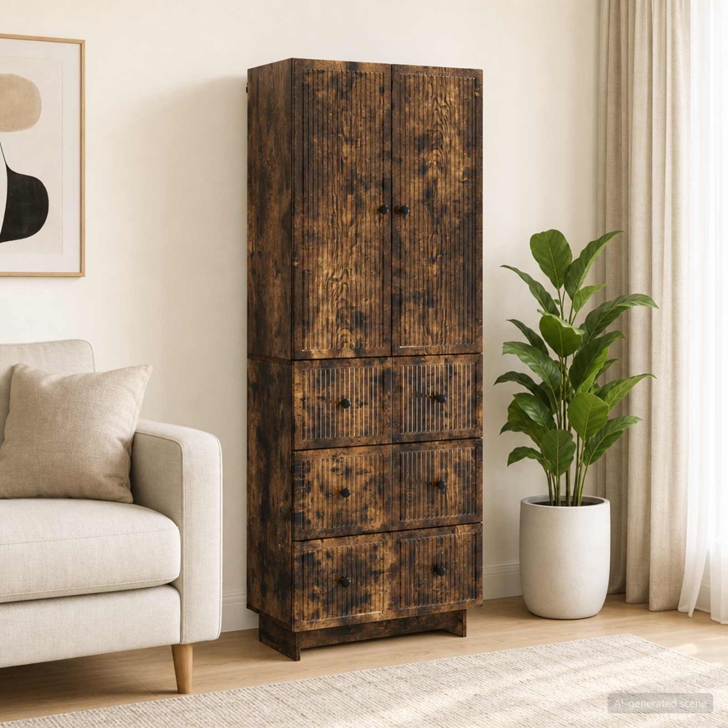 Ensemble de Meubles 2 pc Bois d'ingénierie